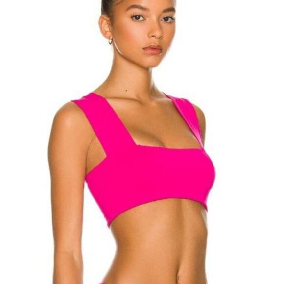 L*Space Parker Convertible Bikini Top in Bougainvillea Pink Size Small NWT - Picture 1 of 6